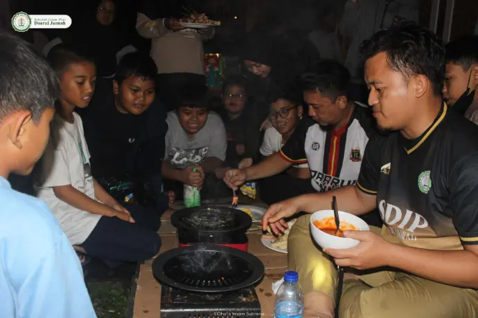 Masak bersama teman teman  dan GUru