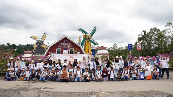 Ke Cimory Dairy puncak bersama Anak-anak SDIP Daarul Jannah